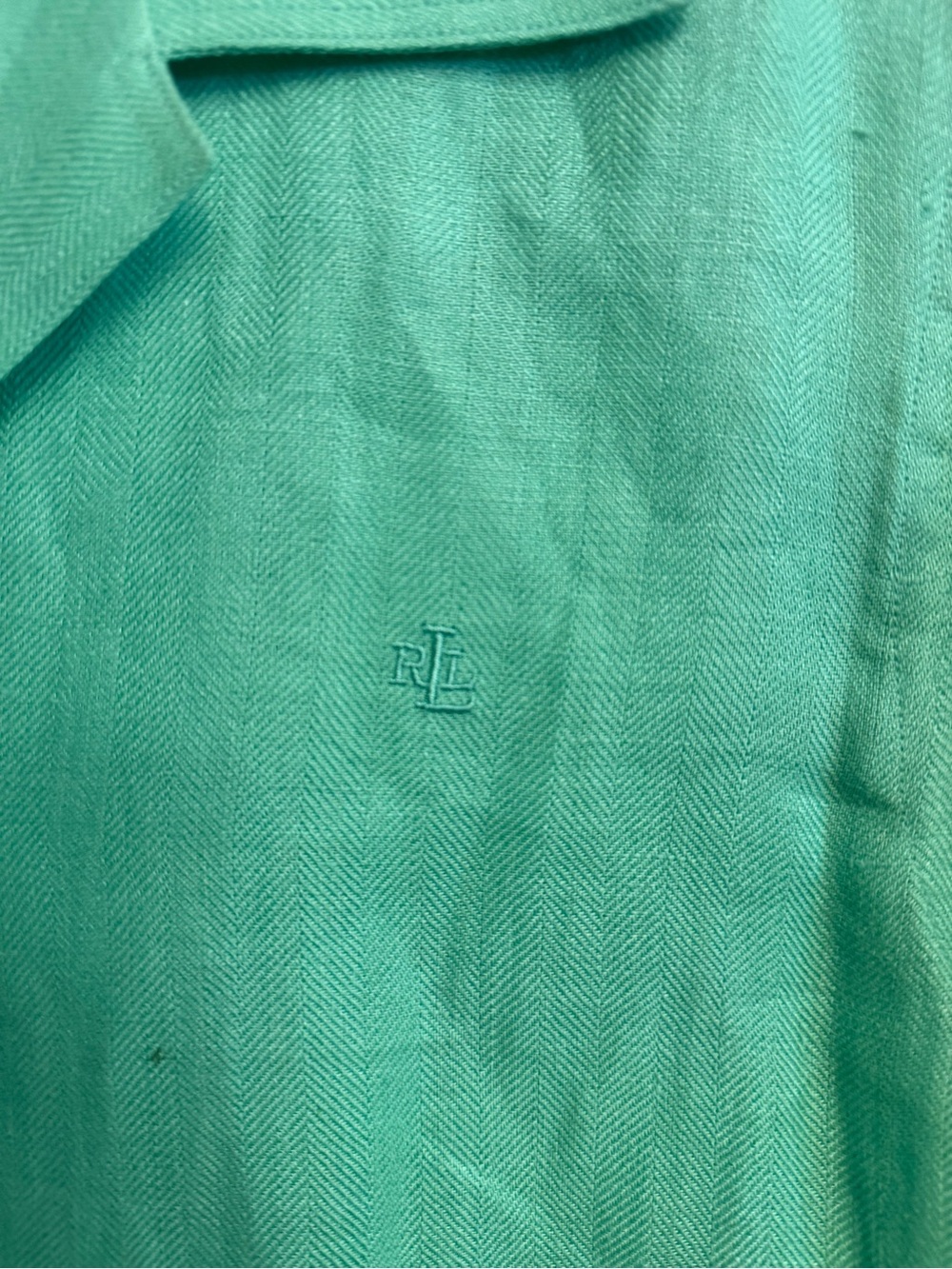 Lauren Ralph Lauren Linen Blouse with 3/4 Sleeves - Picture 3 of 8